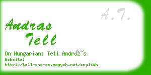 andras tell business card